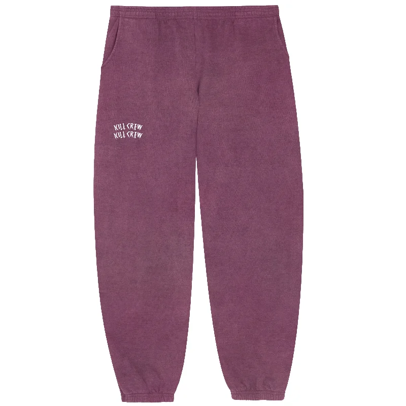 HEAVYWEIGHT LUX ""SIMPLE"" SWEATPANTS - BURGUNDY