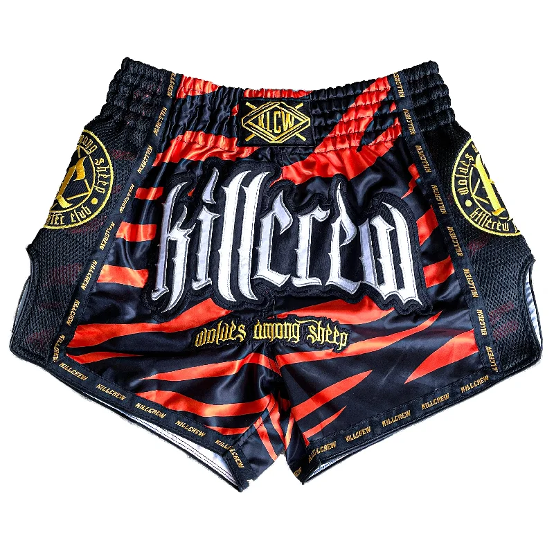 MUAY THAI FIGHT SHORTS -  TIGER ORANGE