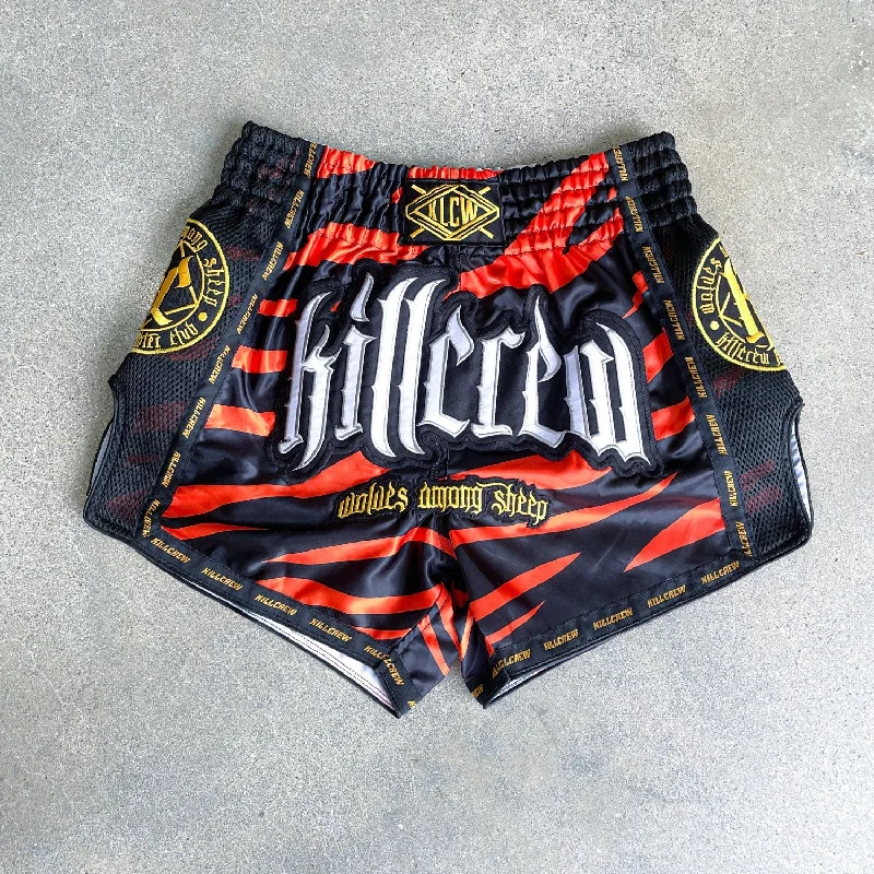 MUAY THAI FIGHT SHORTS -  TIGER ORANGE