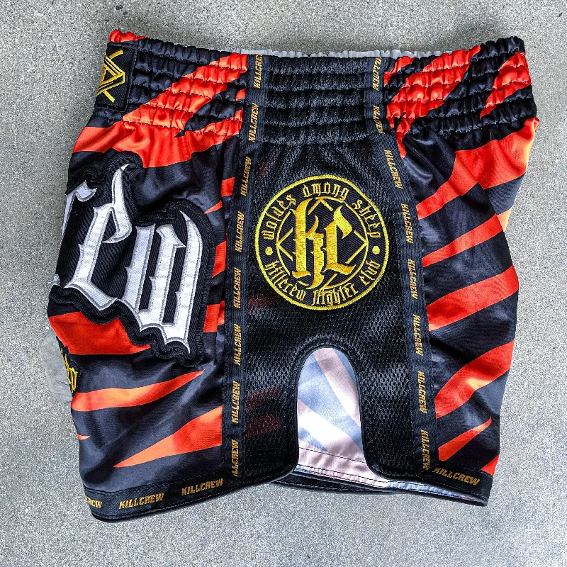 MUAY THAI FIGHT SHORTS -  TIGER ORANGE