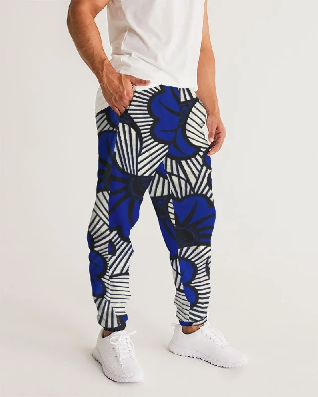 AKH African Fleurs Bleues Men's Track Pants