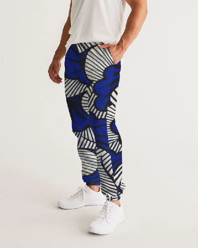 AKH African Fleurs Bleues Men's Track Pants