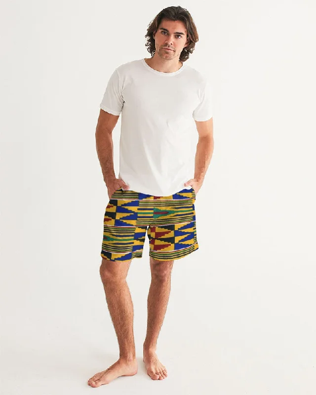 AKH African Kente Cloth Men's Swim Trunk