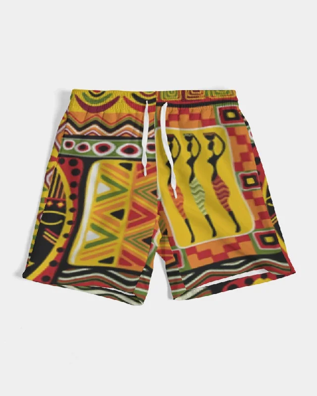 AKH African Mural Art Men's Swim Trunk