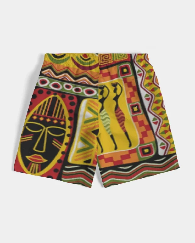 AKH African Mural Art Men's Swim Trunk