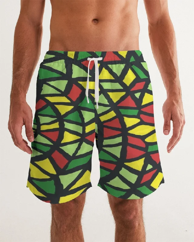 AKH African Symmetry Art Men's Swim Trunk