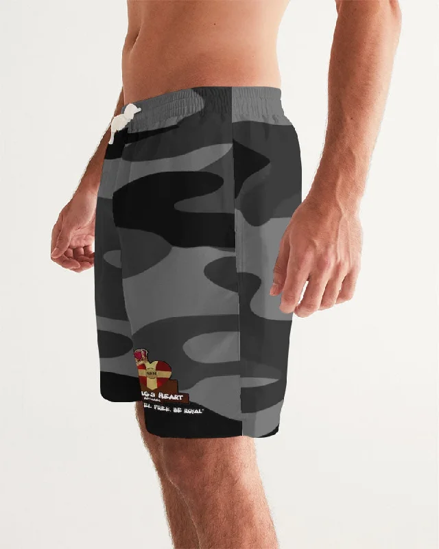 AKH Black Camouflage Men's Swim Trunk