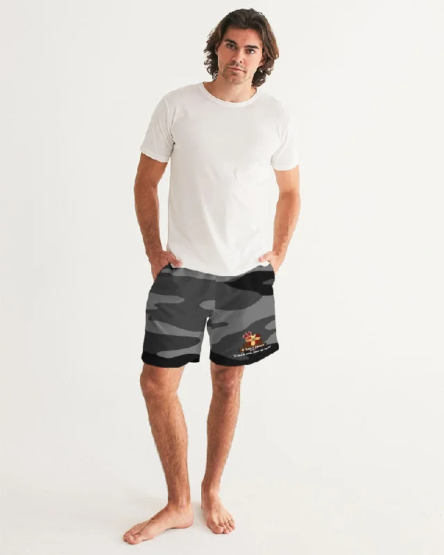 AKH Black Camouflage Men's Swim Trunk