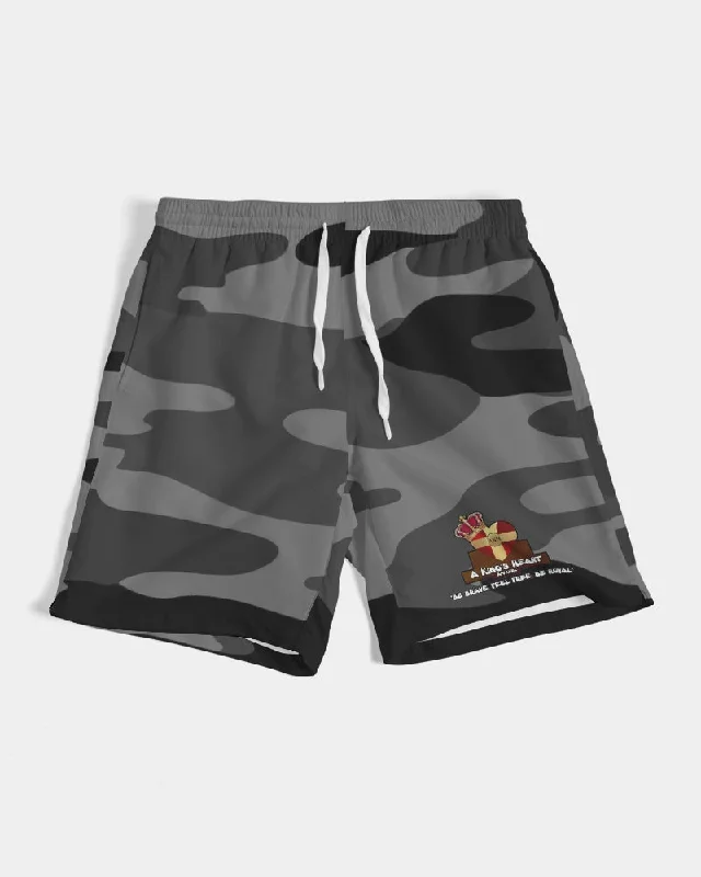 AKH Black Camouflage Men's Swim Trunk