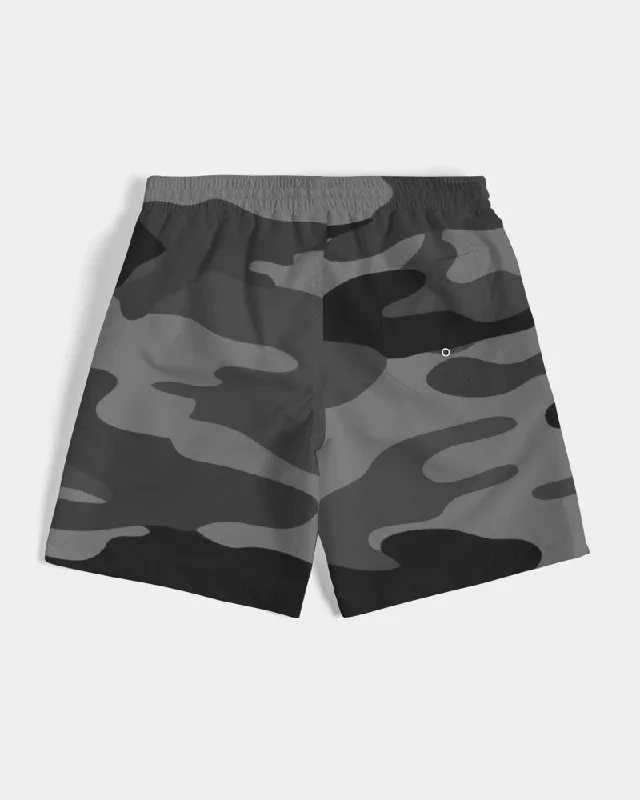 AKH Black Camouflage Men's Swim Trunk