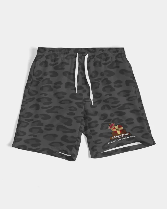 AKH Black Leopard Men's Swim Trunk