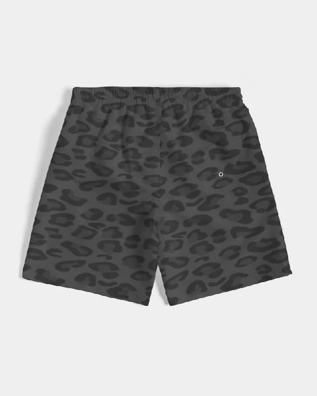 AKH Black Leopard Men's Swim Trunk