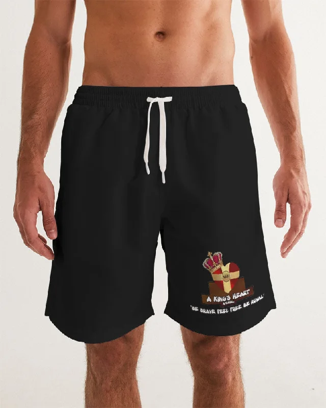 AKH Black Men's Swim Trunk