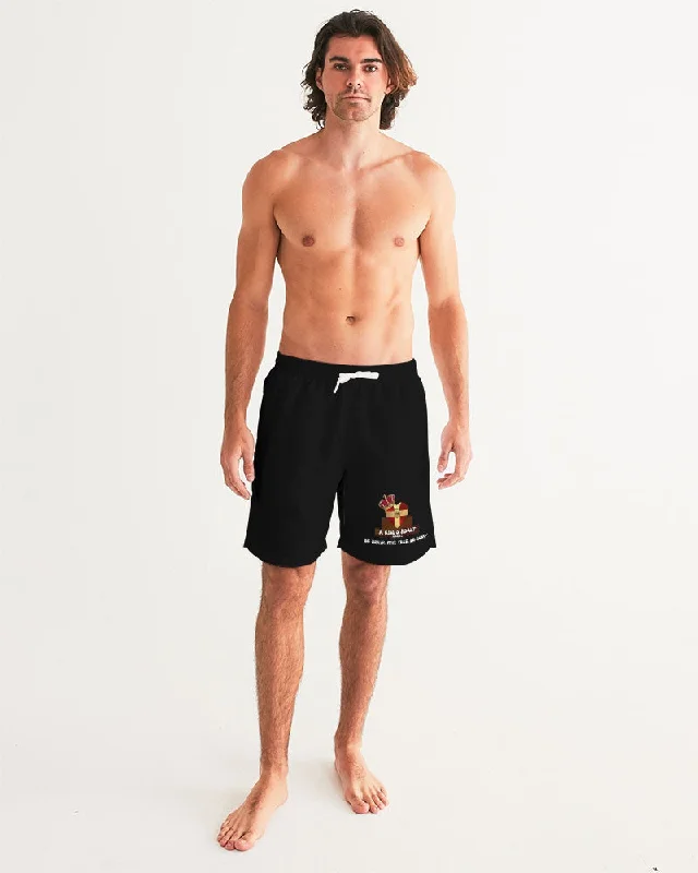 AKH Black Men's Swim Trunk