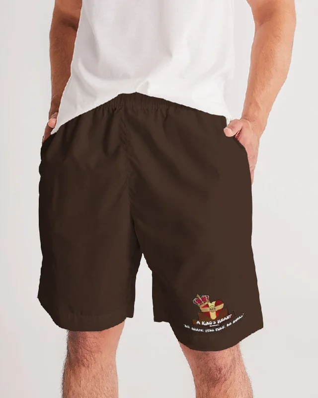 AKH Brown Men's Jogger Shorts