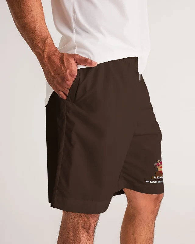 AKH Brown Men's Jogger Shorts