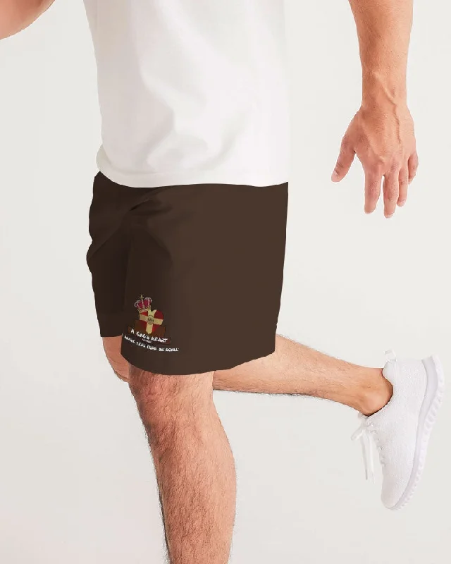 AKH Brown Men's Jogger Shorts