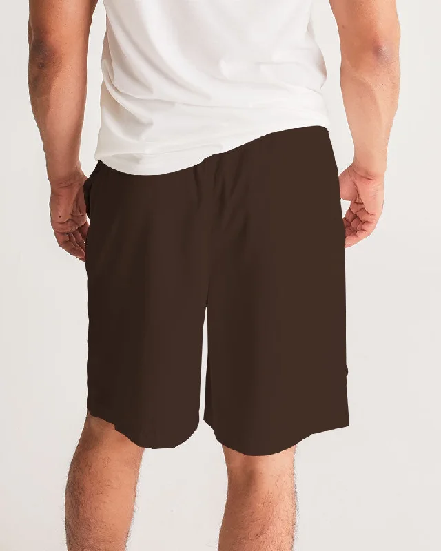 AKH Brown Men's Jogger Shorts