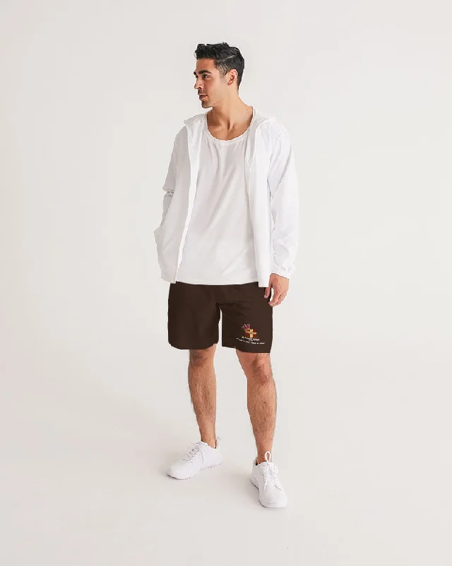 AKH Brown Men's Jogger Shorts