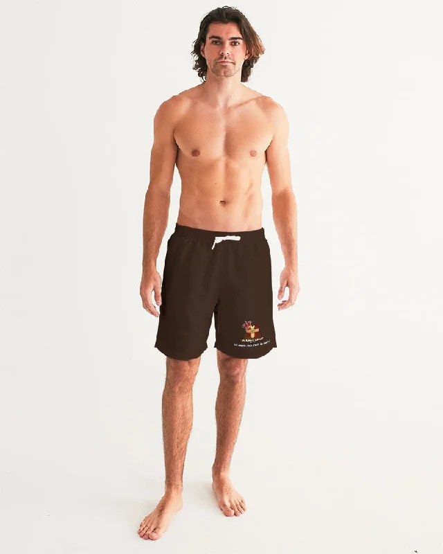 AKH Brown Men's Swim Trunk