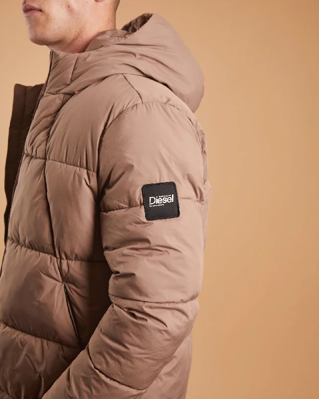 Legend Puffer Jacket Nutmeg Brown