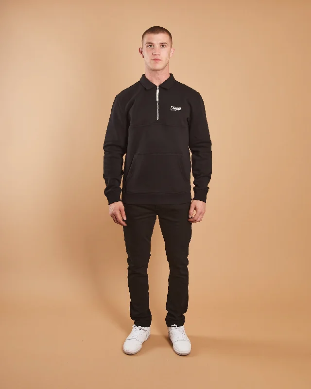 Esker Half Zip Black Dust