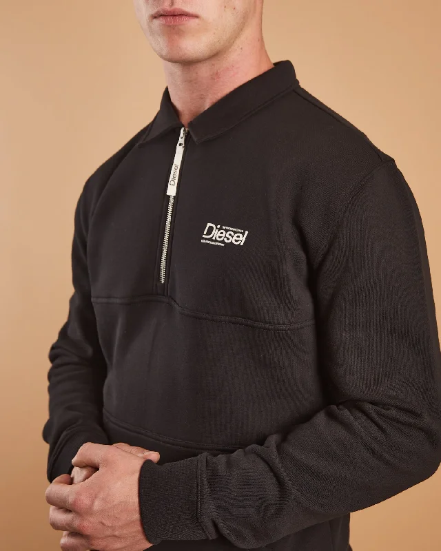 Esker Half Zip Black Dust