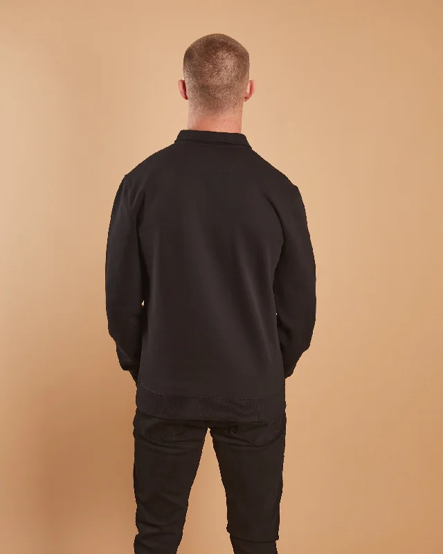 Esker Half Zip Black Dust