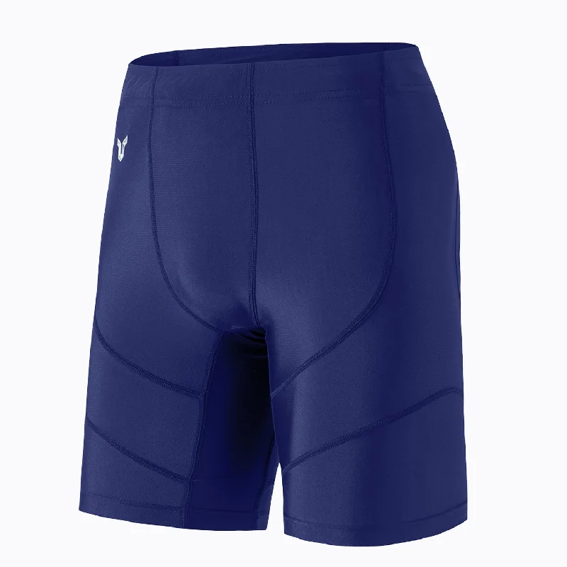 Classic UPF50+ Mens Jammer & Compression Shorts Base Layers  - Blue