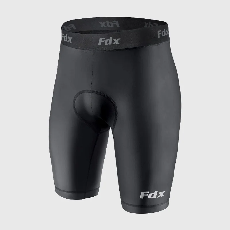 Fdx Black Men's & Boy's Padded Cycling Undershorts / Mtb Liner