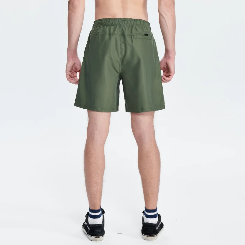 Essential Amph Mountain & Sea Volley Shorts 17"" - Army Green