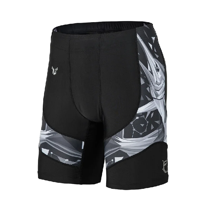 Classic UPF50+ Mens Jammer & Compression Shorts Base Layers  - Swordfish Style