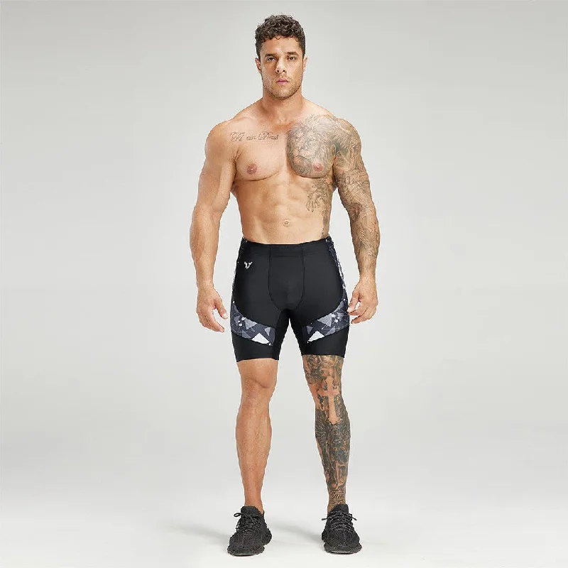 Classic UPF50+ Mens Jammer & Compression Shorts Base Layers  - Shark Style