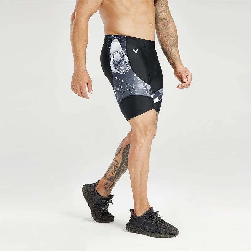 Classic UPF50+ Mens Jammer & Compression Shorts Base Layers  - Shark Style