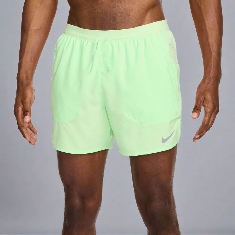 Mens Dri-FIT Stride 5 Inch Brief-Lined Running Shorts - Vapor Green