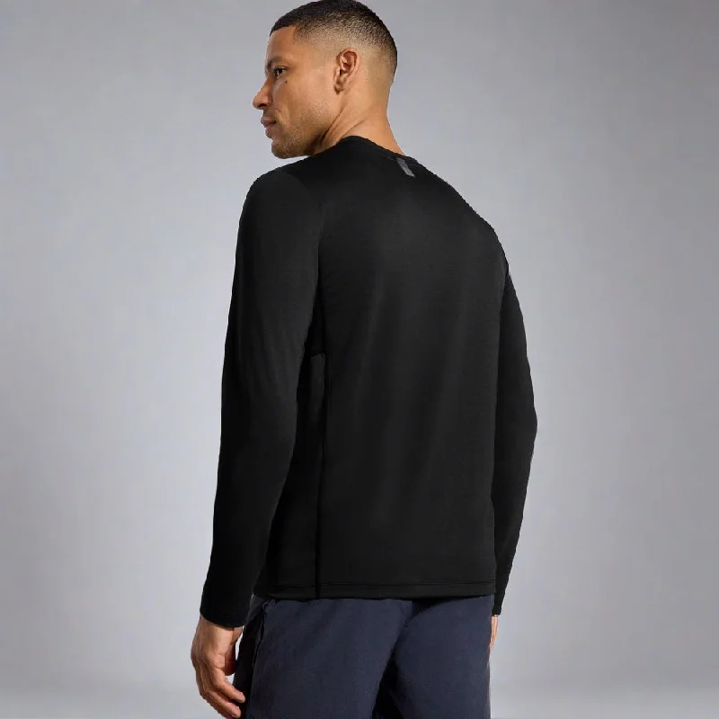 Mens Dynamic Long Sleeve with Under Arm Mesh Panel - Black