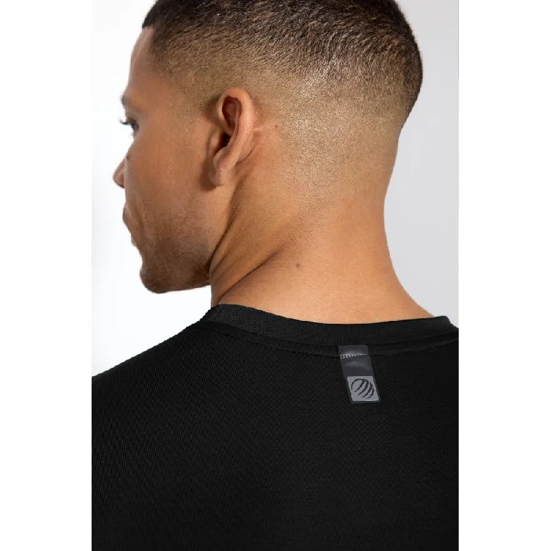 Mens Dynamic Long Sleeve with Under Arm Mesh Panel - Black