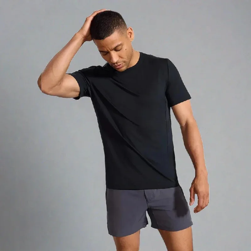 Mens Dynamic T-Shirt with Under Arm Panel - Black