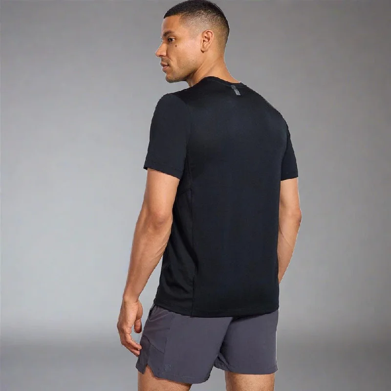 Mens Dynamic T-Shirt with Under Arm Panel - Black