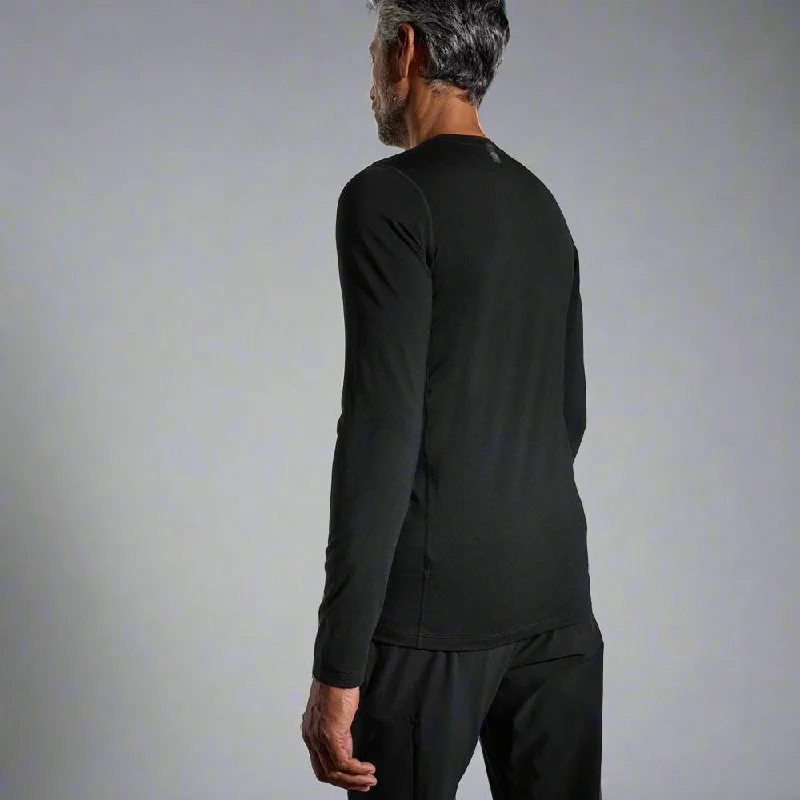 Mens Orbit Long Sleeve Base Layer Shirt - Black