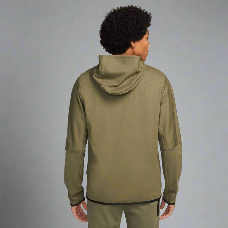 Mens Sportswear Tech Fleece Lightweight Full-Zip Hoodie Sweatshirt - Medium Olive