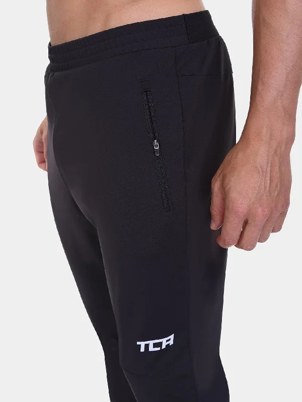 Thermal Cycling Trackpant For Men With Brushed Inner Fabric & Side Zip Pockets