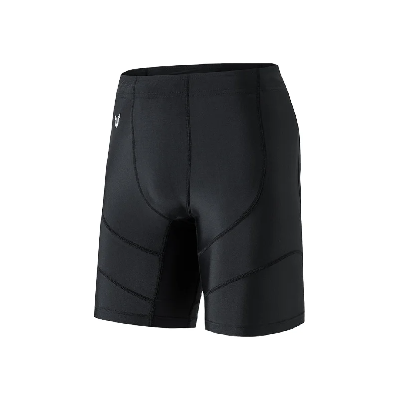 Classic Black UPF50+ Mens Swim Shorts