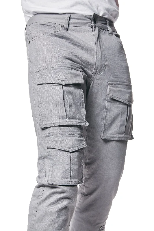 10 Pocket Slim Twill Pants - Ultimate Grey