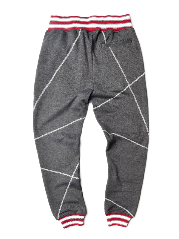 AACA Original '92 ""Frankenstein"" Stitched Sweatpants Charcoal Grey/White