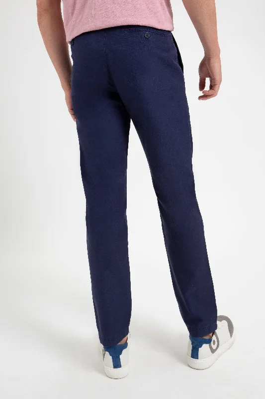 Beatnik Oxford Slim Taper Garment Dye Chino - Navy