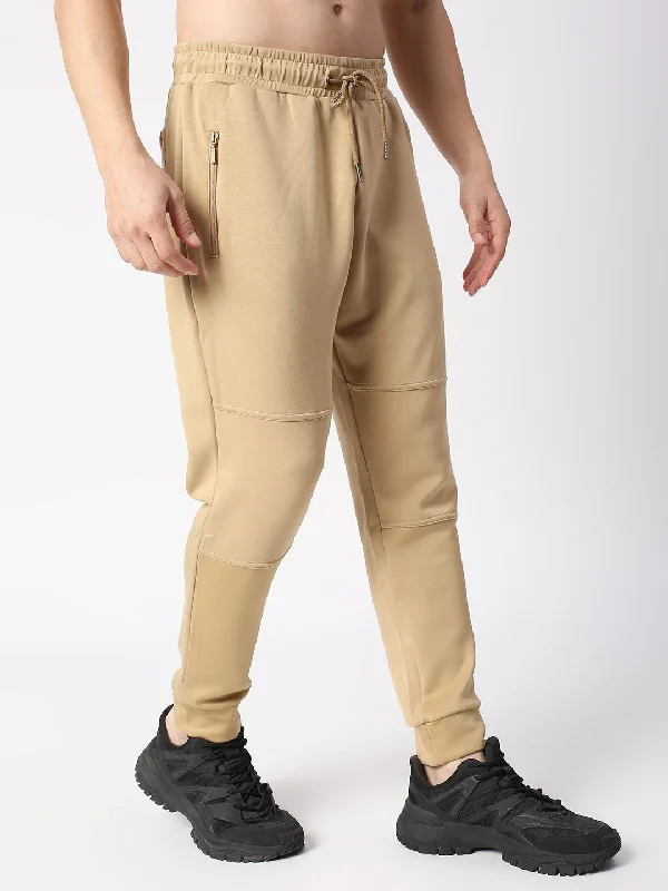 Biege Regular Fit Joggers