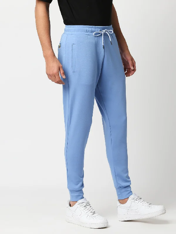 Powder Blue Color Jogger's Full Length