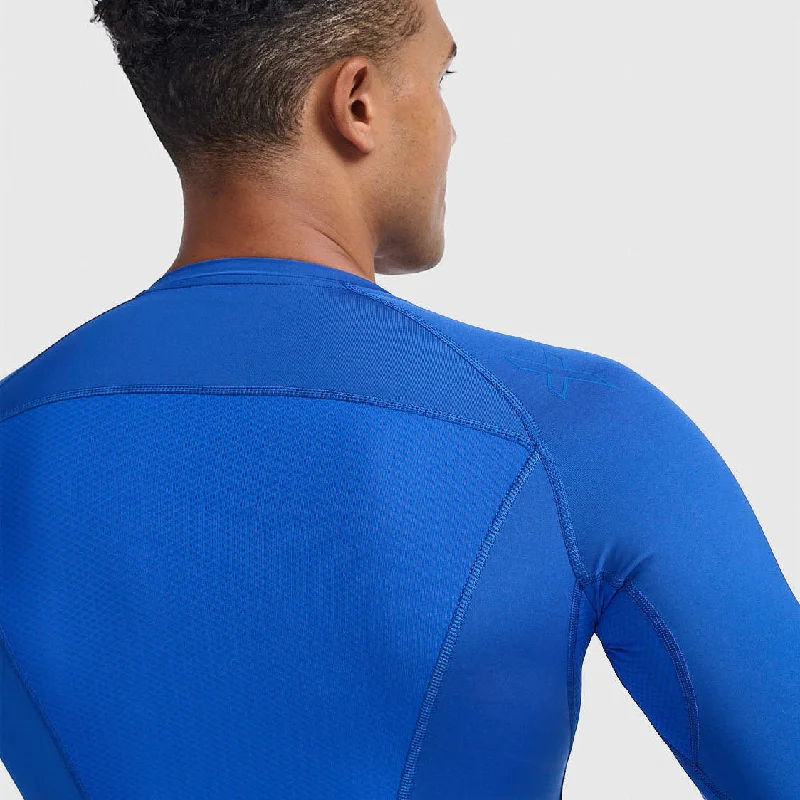 2XU - Men's Core Compression Game Day Long Sleeve - Royal Blue/Royal Blue