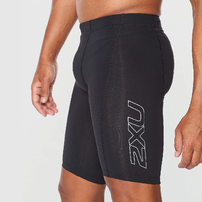 2XU - Men's Core Compression Shorts - Black/Silver